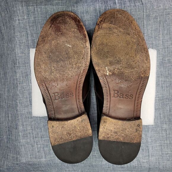 G.H. Bass Loafers Arnes Brown Leather Kiltie Tassel M024072  Men's 8M - Picture 6 of 11